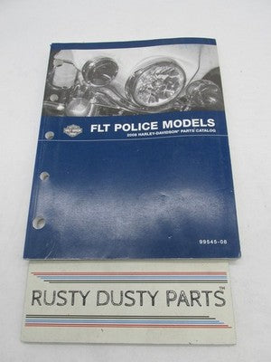 Harley-Davidson Official Factory 2008 FLT Police Models Parts Catalog