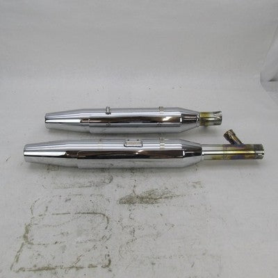 Pair of Harley Davidson OEM Stock Exhaust Mufflers Silencers 65890-00