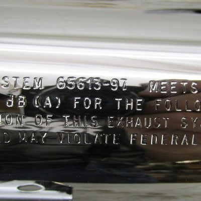 Pair of Harley OEM Stock 97-03 Sportster Mufflers Chrome 65605-97 6561