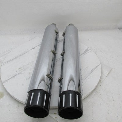Harley Davidson OEM Pair of CVO Chrome Exhaust Mufflers 65594-11 (R) 6