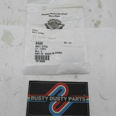 Lot of 8 Harley-Davidson OEM NOS 5/16 Steel Bearing Balls 8860