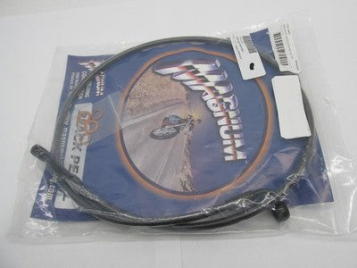 Magnum NOS 46442SW E-Z Align Braided Front Brake Line 42", Black Pearl