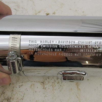 Set of Harley-Davidson OEM 00-06 Softail Chrome Mufflers 65413-00
