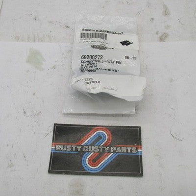 Lot of 2 Harley-Davidson OEM 2-Way Pin Connectors 69200272