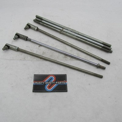 Lot of 10 Harley Davidson OEM Chrome Shift Brake Linkage Rods Softail