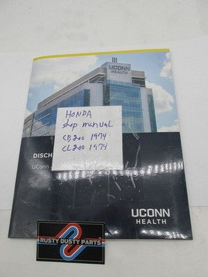 Honda Official Factory 1974 CB200 CL200 Service Shop Manual Book