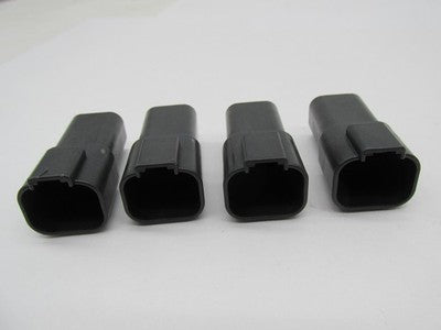 Lot of 4 Harley Davidson Genuine NOS Sealed Pin Housing 4-Pin Black 72