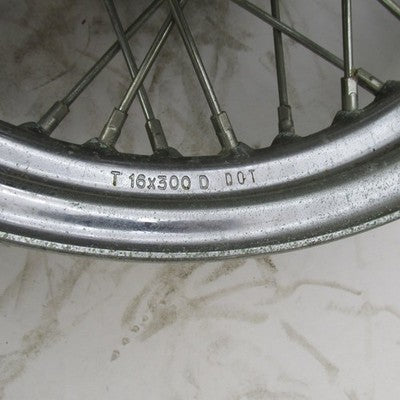 Harley OEM Softail 16x3x3/4" Front Spoke Wheel Single Disc w/ Rotor 43
