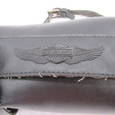 Harley Genuine Embossed Leather Handlebar/Fork Tool Bag 11" Pouch 9174