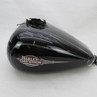 New Harley OEM 09-13 Touring FLHTC Fuel Tank Vivid Black Pinstripe 613