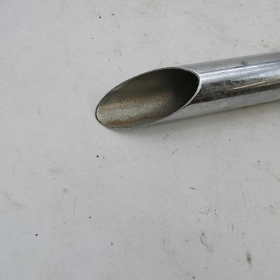 Harley Ironhead Shovelhead Slash Cut 1-3/4" DIMPLED Front Head Exhaust