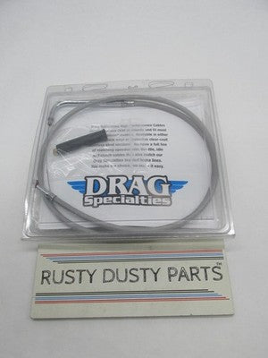 Drag Specialties Harley Davidson 41.5" Stainless Braided Idle Cable 06