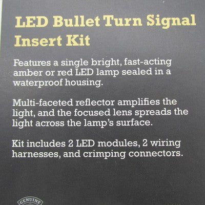 Harley-Davidson Genuine OEM NOS LED Bullet Turn Signal Insert Kit Red