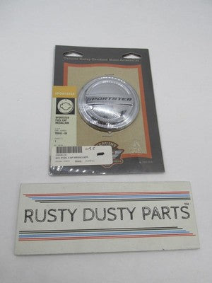 Harley-Davidson Genuine NOS Adhesive Chrome Fuel Cap Cover Medallion 9