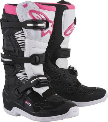 Alpinestars 2018 Tech 3 Stella Boots Black/White/Pink 6 2013218-130-6