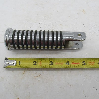 Harley Davidson Chrome Round Rubber Ribbed Female Foot Peg