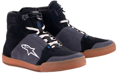 Alpinestars Chrome Shoes Black/Asphalt/Gum Blue 13 2512322117213