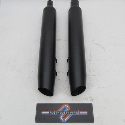 Set of Harley Davidson Genuine Black Stock Mufflers 64900766A 64900765