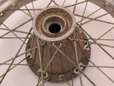 Vintage Maico Enduro Akront Wheel Rim with Concical Hub and Spokes