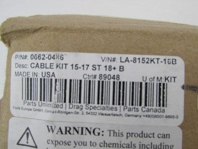 LA Choppers Vinyl Handlebar Cable Kit 15"-17" ABS Softails LA-8152KT-1