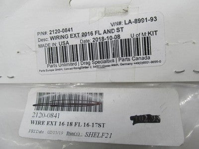 LA Choppers Harley 16-18 FL and ST Wiring Extension Kit LA-8991-93