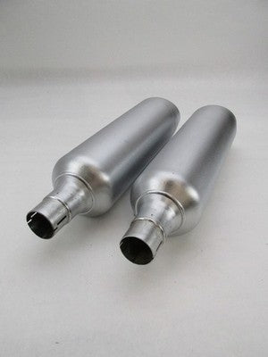 Pair of Harley-Davidson Genuine Stock Fat Bob Exhaust Mufflers 6490072