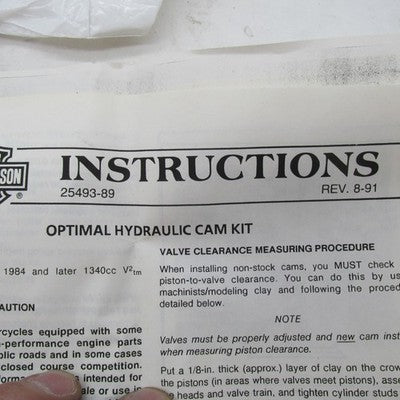 Harley Davidson OEM Screamin Eagle EVO Optimal Camshaft 1340 Big Twin