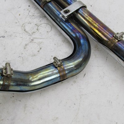 SuperTrapp 85-06 FLH FLT 2-Into-1 SuperMeg Exhaust Header Pipes Chrome