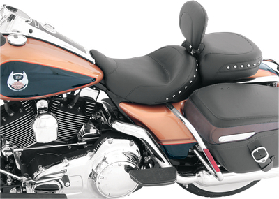 Mustang Wide Studded Solo Seat with Driver Backrest 79602
