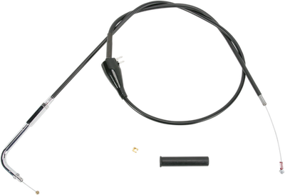 Drag Specialties Alternative Length Black Vinyl Idle Cable 26 1/2in.