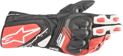 Alpinestars SP-8 V3 Gloves Black/White/Red 2XL 3558321-1304-2X