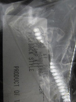 Harley Custom Chrome NOS Pullback Style Handlebar Risers Clamp Kit 12-