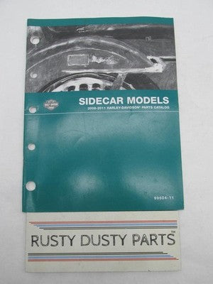 Harley-Davidson official Factory 2011 Sidecar Models Parts Catalog 996
