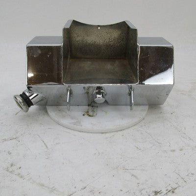 Vintage Chrome Hexagon Horseshoe Oil Tank Rigid Chopper Harley Triumph