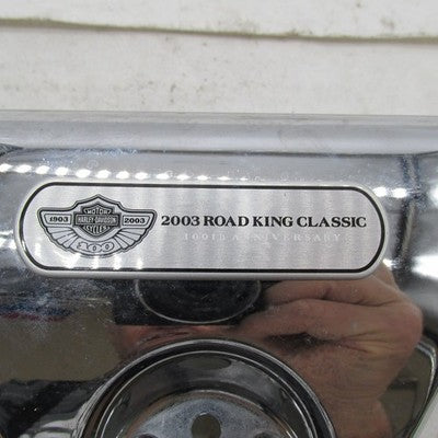 Harley OEM Chrome 100th Anniversary Handlebar Clamp Nacelle Road King