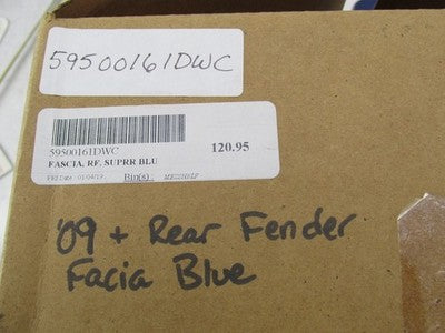 Harley Davidson Genuine NOS Rear Fender Fascia Blue Fairing 59500161 D