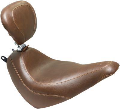 Mustang Wide Tripper Solo Seat Brown Smooth 83001