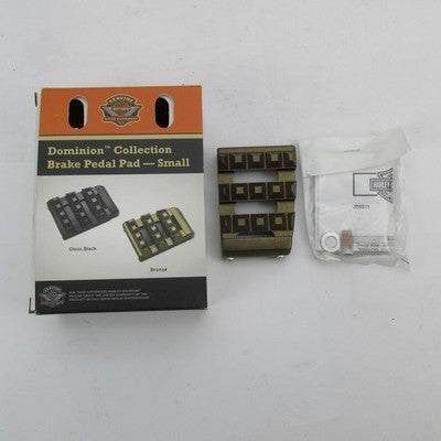 Harley-Davidson OEM NOS Dominion Small Brake Pedal Pad Kit Bronze 5060