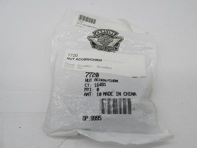 Lot of 10 Harley-Davidson Genuine OEM NOS Chrome Acorn Nuts 7720