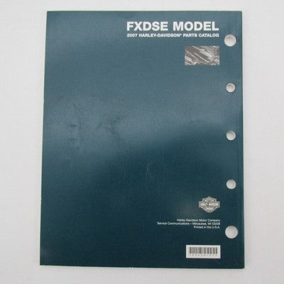 Harley-Davidson Official Factory 2007 FXDSE Model Parts Catalog 99430-