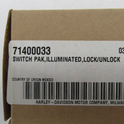 Harley-Davidson OEM NOS 16-21 CVO Touring Illuminated Lock Switch Pak