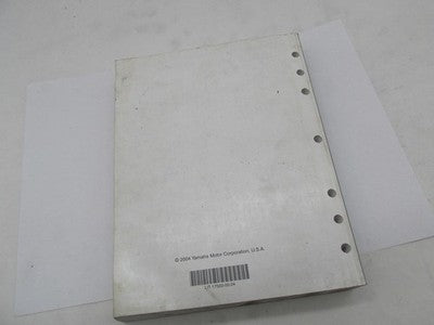 Yamaha Ofiicial Factory 2004 Motorcycle ATV Technical Update Manual Bo
