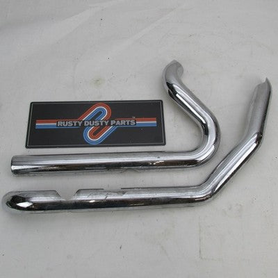 Harley Davidson OEM NOS Set of Chrome Exhaust Heat Shields