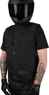 THRASHIN SUPPLY CO. Nightrider v2 Riding Vest Black Medium TMJ-12-09