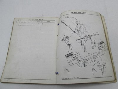 Honda Official Factory 175 Model CL 175 Parts Catalog Catalogue Book