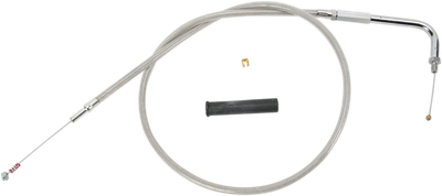 Drag Specialties Alternative Length Braided Idle Cable 44in.