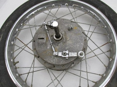 Suzuki T250 Hustler 18X2.75 Front Twin Leading Drum Brake Shoe Spoke W