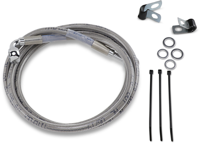 Drag Specialties Extended Stainless Steel Front Brake Line Kit 52 7/8i