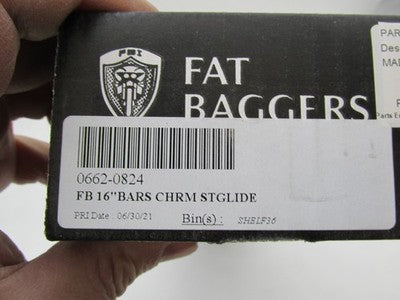 Fat Baggers NOS NIB 16" Chrome Handlebar Install Kit Touring 0662-0824