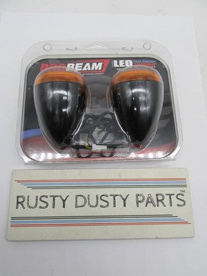 Custom Dynamics Pro Beam LED Indian Black Turn Signal Set PB-IND-RTS-A